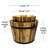 18"D Solid Acacia Wood Planters (Set of 2 - 18"D & 14.5"D) - Natural Wood Color-1315669326