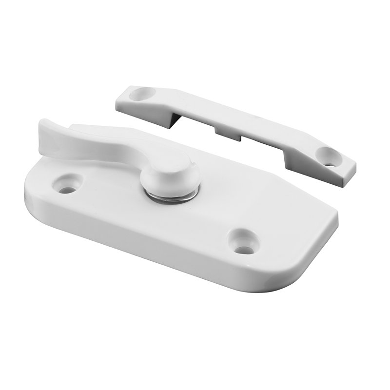 Serrure de fenêtre de fenêtre Prime-Line 1-7 / 8 H / C avec Keeper 2-1 / 16 H / C moulé sous pression avec vis (paquet simple)