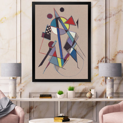 Coloured Geometric Abstract Compositions III - Reproduction d'art sur toile encadrée