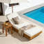 Chaise longue d'extérieur en bois d'acacia massif-1832890942