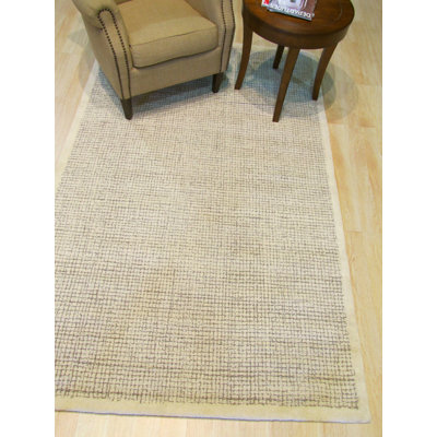 Timothy Ivory Hand Tufted Wool Transitional Geometric Area Rug