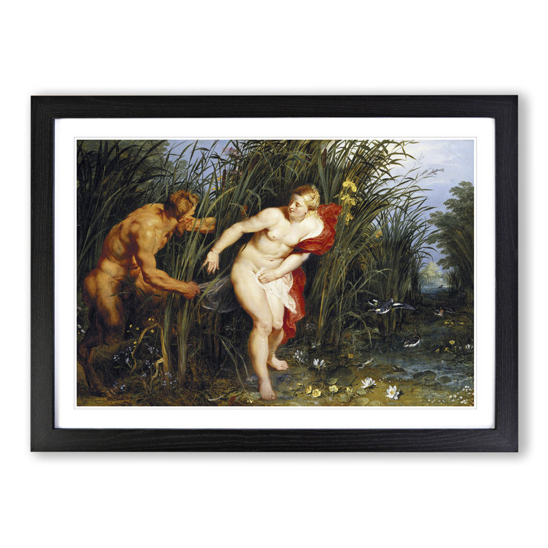 Sensation and Sensuality by Peter Paul Rubens - Picture Frame Painting, Black Framed, 27cm H x 36cm W x 2cm D