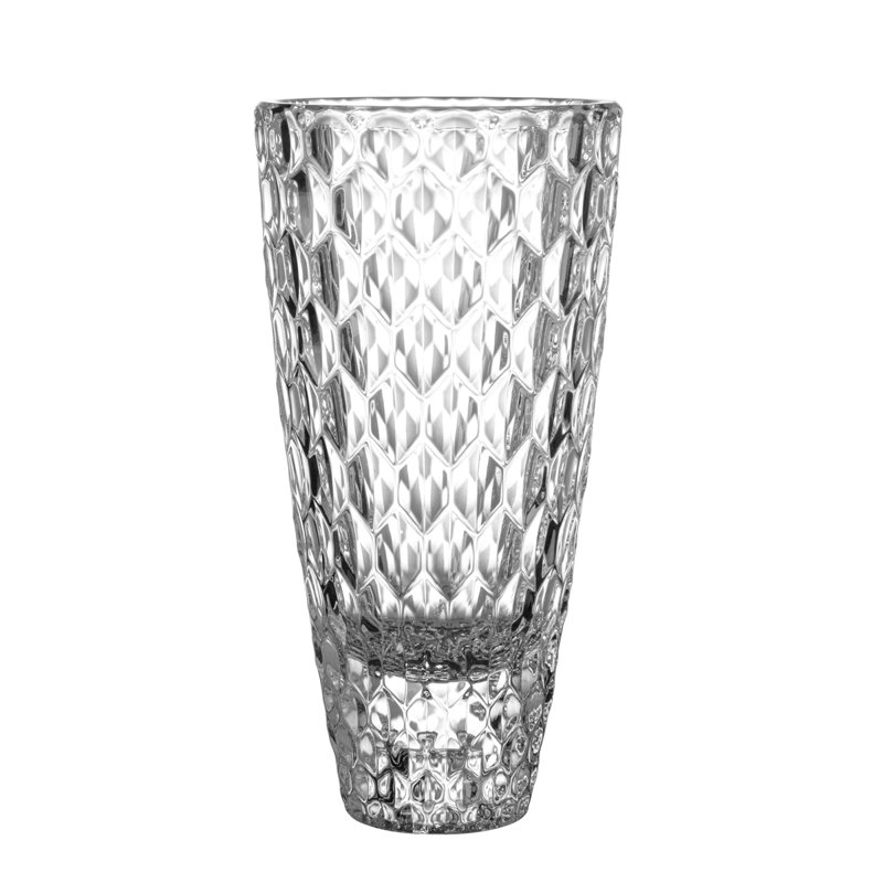 Villeroy & Boch Boston Crystal Glass Candle Holder Vase Small 16 Cm, 21cm H x 9.20cm W x 9.20cm D