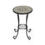 Table d'appoint de patio avec tablette