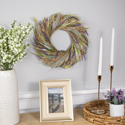 Faux Lavender Plastic 14 " Wreath