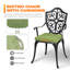 Ensemble bistro d'extérieur avec trou de parasol et coussins 2,17 po-422763833