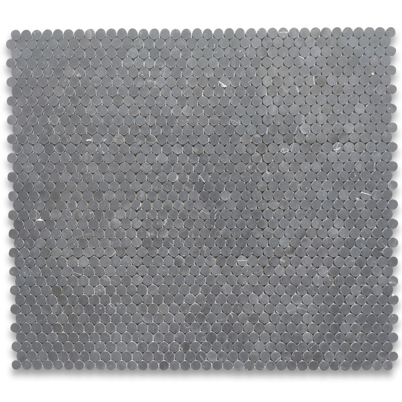 Carreau de mosaïque de marbre rond 1 po x 1 po