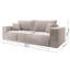 Ahlayah 257Cm Square Arm Sofa Bed-859877502