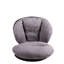 Méridienne moderne avec pivot 360 °, chenille grise et similicuir, base pour siège confortable pivotant en cuir - rotatif, ergonomique, maison et bureau-1335919816