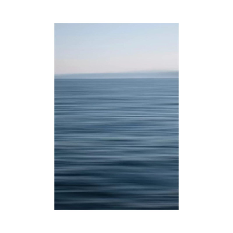 Abstract Blue Horizon by Savanah Plank - Wrapped Canvas Gallery-Wrapped Canvas Giclée, 30.48cm H x 20.32cm W