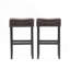 Tabouret de bar 30 po en cuir reconstitué sans dossier (ensemble de 2), brun