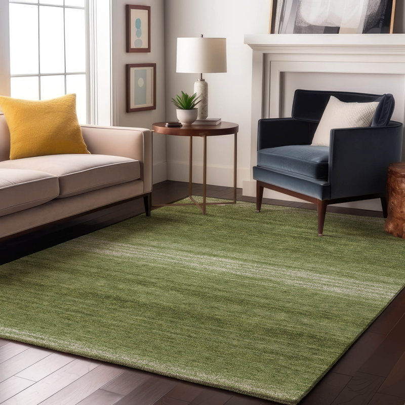 Tapis rayé de qualité supérieure lavable à la machine AMF1033, Rectangle 10 pi x 14 pi