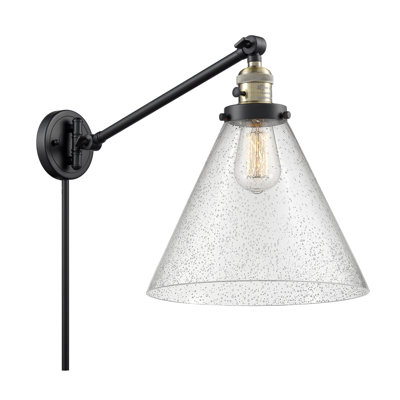 Lampe murale avec bras pivotant 1 lumière Cone