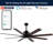 66'' Ceiling Fan with LED Lights-453944121