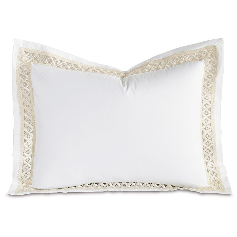 Juliet 100% Cotton Zip Sham, Standard