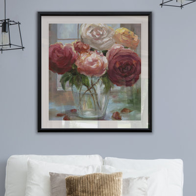 « rose society », reproduction encadrée