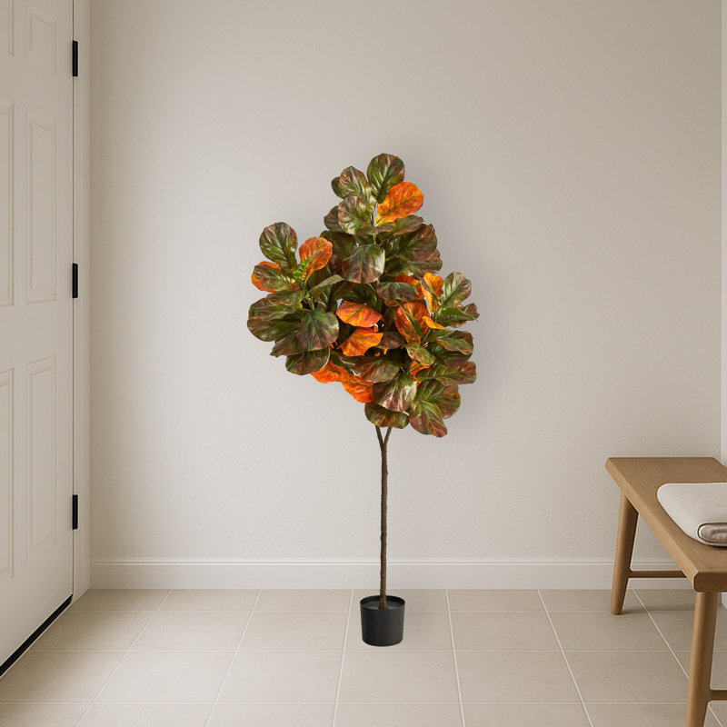 Autumn Fiddle Leaf Artificial Tree