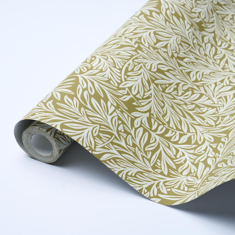 Papier peint Willow Leaf, Vert