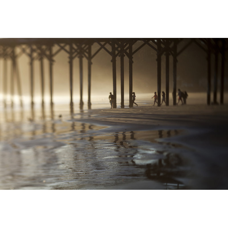 " Sunset Surfers " by Lily Mourier, 12" H x 18" W x 1.25" D