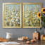 Cluster of Hollyhock I - Ensemble de 2 peintures sur toile encadrées-1554045500-1554045499