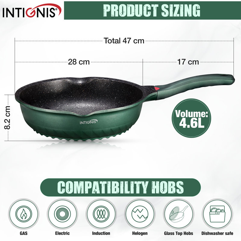 Aluminum Non-Stick Frying Pan, Green