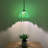Kleist Tiffany Pendant Lighting Green Stained Glass Leaves LED Bulb Included 12”W*12”D*60”H