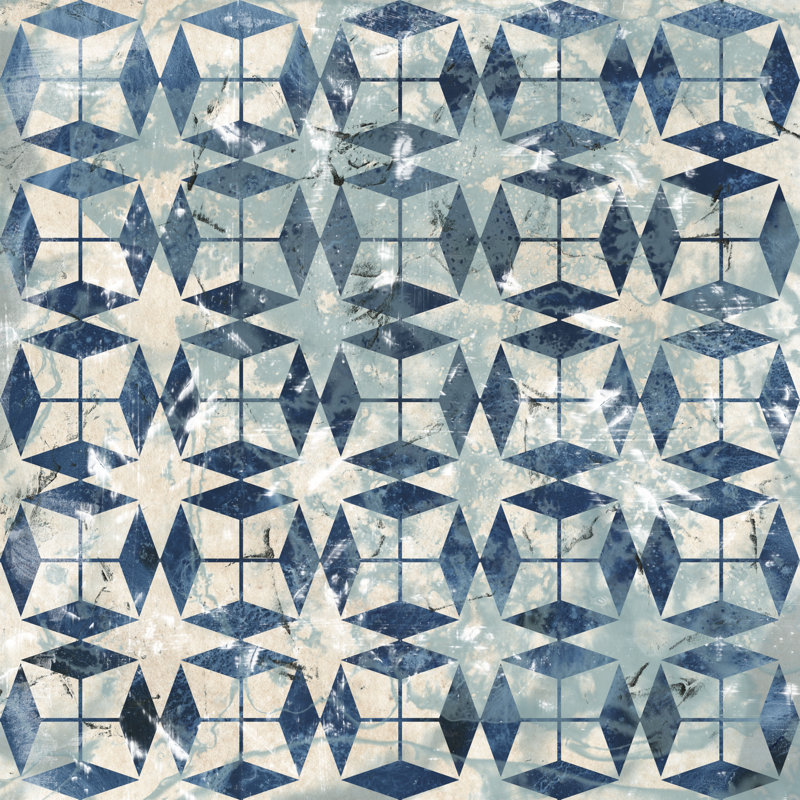 Tile Dye II by June Erica Vess - Wrapped Canvas Print, 91cm H x 91cm W