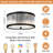 12" 2-Light Dimmable Crystal Flush Mount Lighting-1162605795