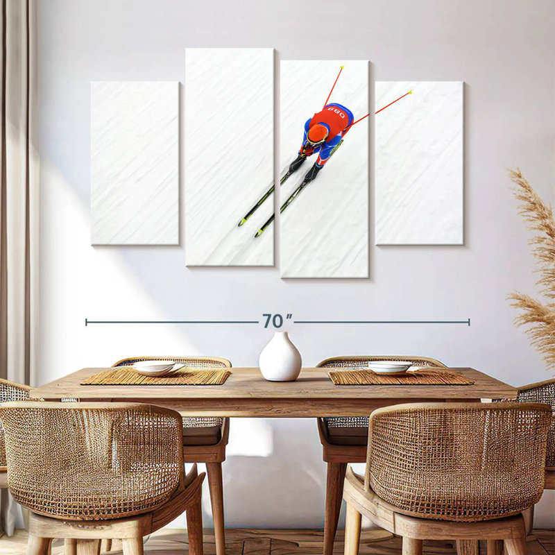 Sireci Biathlon Skier, 42'' H x 68'' W