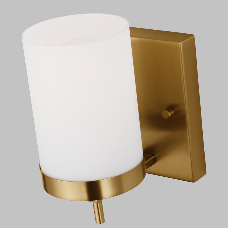 Zire 1 - Light Armed Sconce, No, Satin Brass