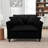 Lazy Sofa Chair, Comfortable Single-Person Sofa Chair, With A Backrest And Soft Seat Cushion, Having Armrests On Both Sides, Suitable For Living Room And Bedroom - Black-1099255778