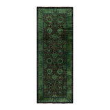 Fine Vibrance One-of-a-Kind 3'3" X 8'7" Hand Knotted Area Rug