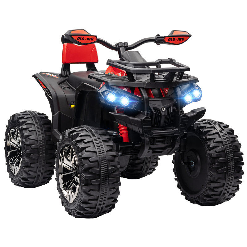 HOMCOM Battery Powered Ride On, Red/Black