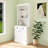 83.4"Tall Modern Bookshelf With LED Lighting, Drawer And Open Shelves For Living Room,Home Office
