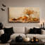 «Fall Harvest», citrouille et pomme, nature morte sur toile d'Halloween-1612019886
