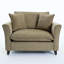Fauteuil surdimensionné 46,3 po, tissu chenille