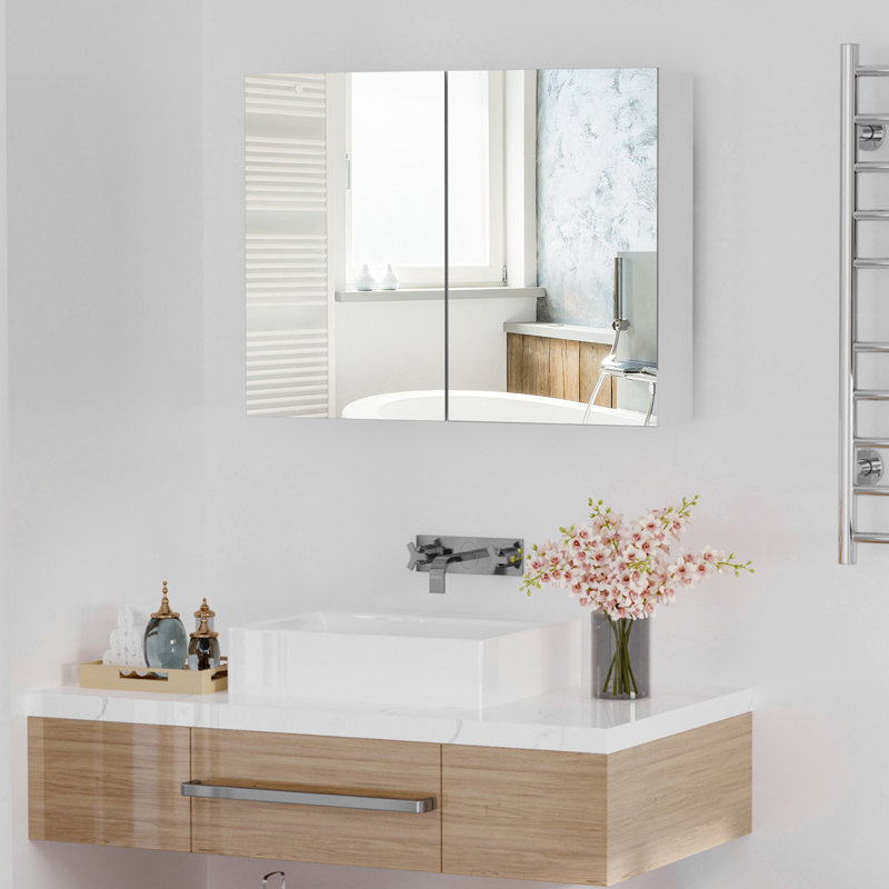 Armoire à pharmacie murale sans cadre Bingham, 31,5 po x 6 po x 23,5 po