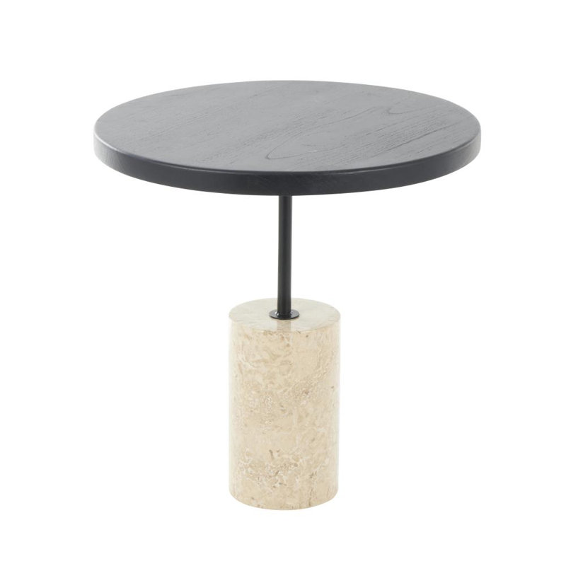 Byrd Solid Wood Pedestal End Table