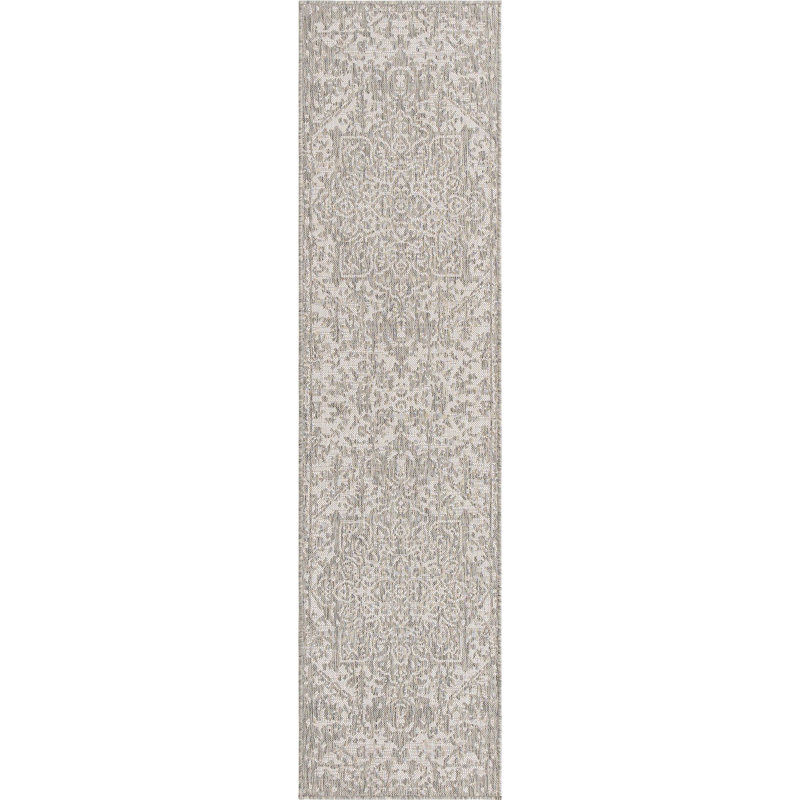 Outdoor Destiny Area Rug Stone Color, Runner 2' x 8'