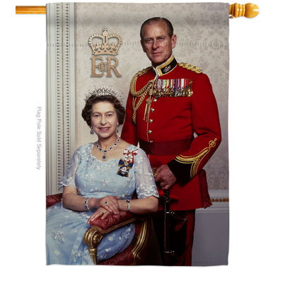 Double Sided 40 in. H x 28 in. W Polyester House Flag