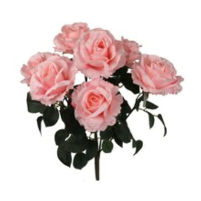 Bouquet de roses en soie 20 po - paquet de 2 fleurs artificielles