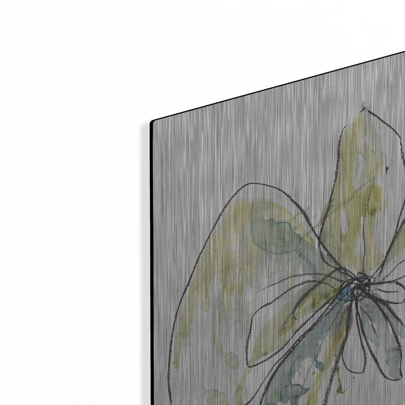 " Citron Modern Botanical " Print, 24" H x 16" W