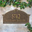 Roselyn Personalized Arch Grande 2-Line Wall Address Plaque-1732615255-1732615251