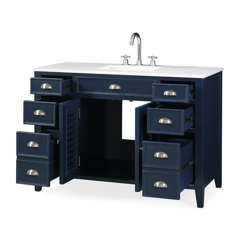 Ensemble de meuble-lavabo simple 47 po Atherton, Blanc