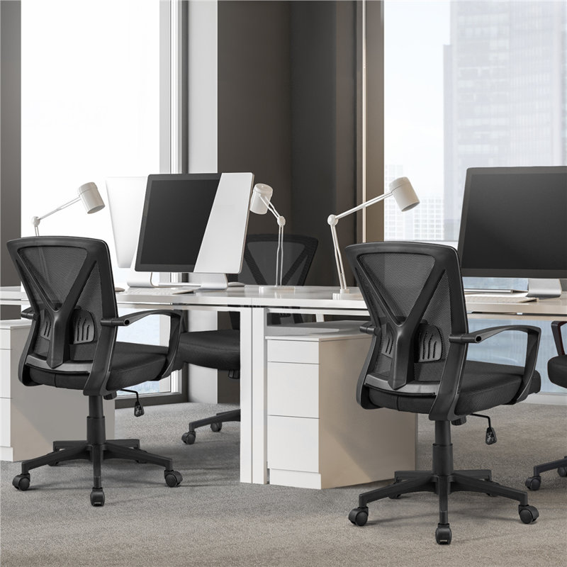 color Executive Mesh Desk Chair, Black