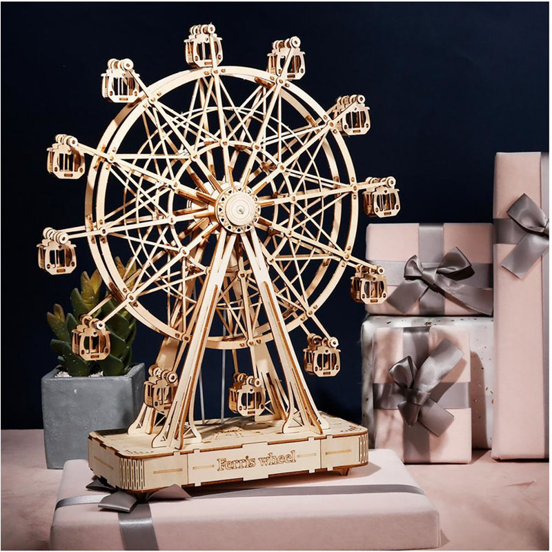 DIY 3D Music Box Puzzle - Ferris Wheel - 232 pcs