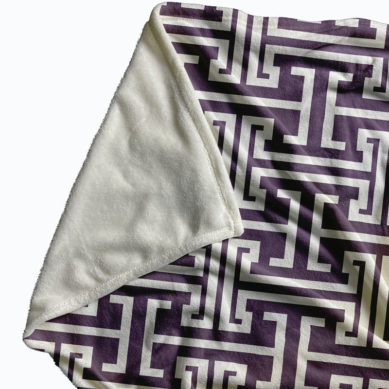 Jordan Plain Weave / Muslin Throw Blanket, Purple