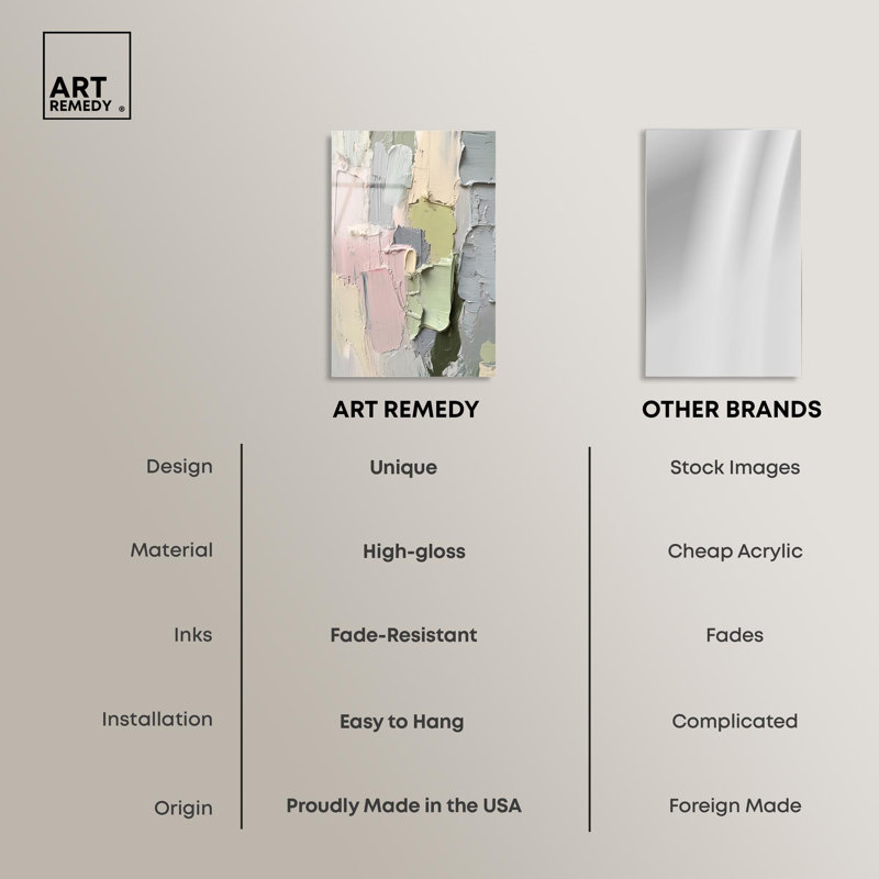 «Creamy Contours II» par Art Remedy, prêt à accrocher, H 24 po x l 16 po