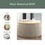 Repose-pieds rond avec rangement, fonction 2 en 1, table de bout avec repose-pieds-763392332