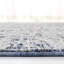 Tapis bleu clair / ivoire en polyester tissé à la machine Lauren Ralph Lauren Warren-66598104